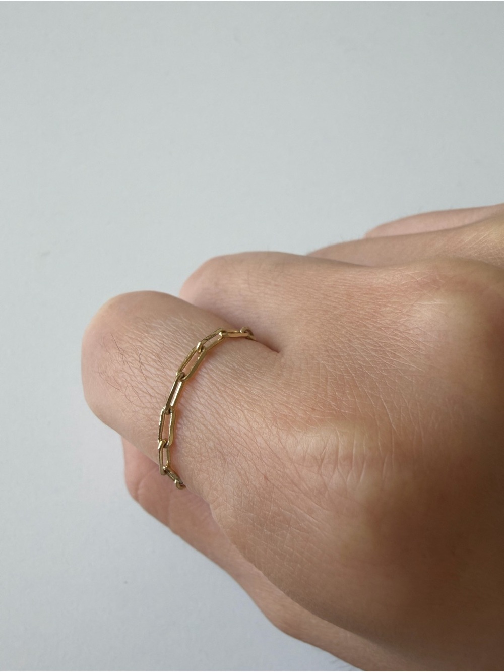 Ana Luisa Gold Link Women's Ring (size 6)